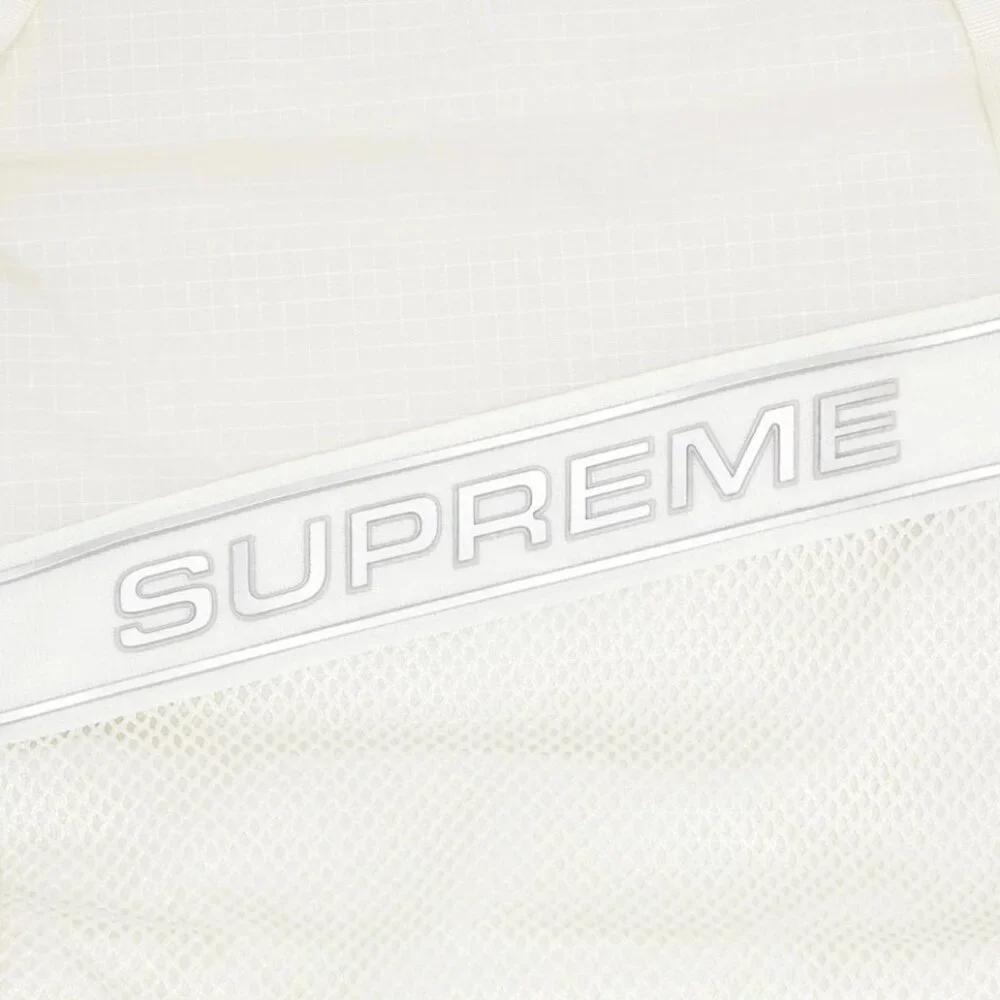 Supreme FW23 3D Logo Duffle Bag White